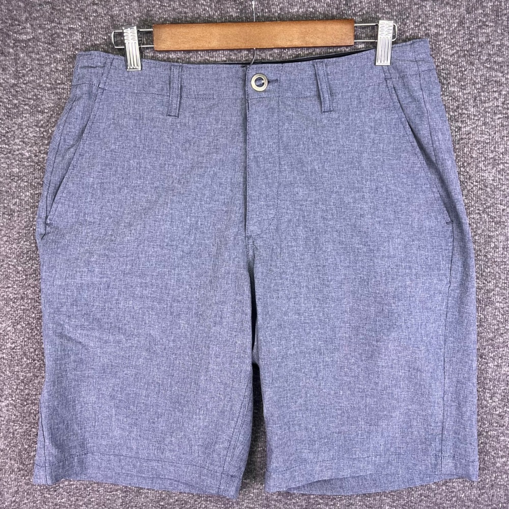 Volcom Surf & Turf Hybrid Shorts Mens 32 Blue Heather Casual 4-Way Stretch